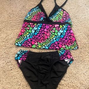 Two piece swimsuit, unknown brand in good condition